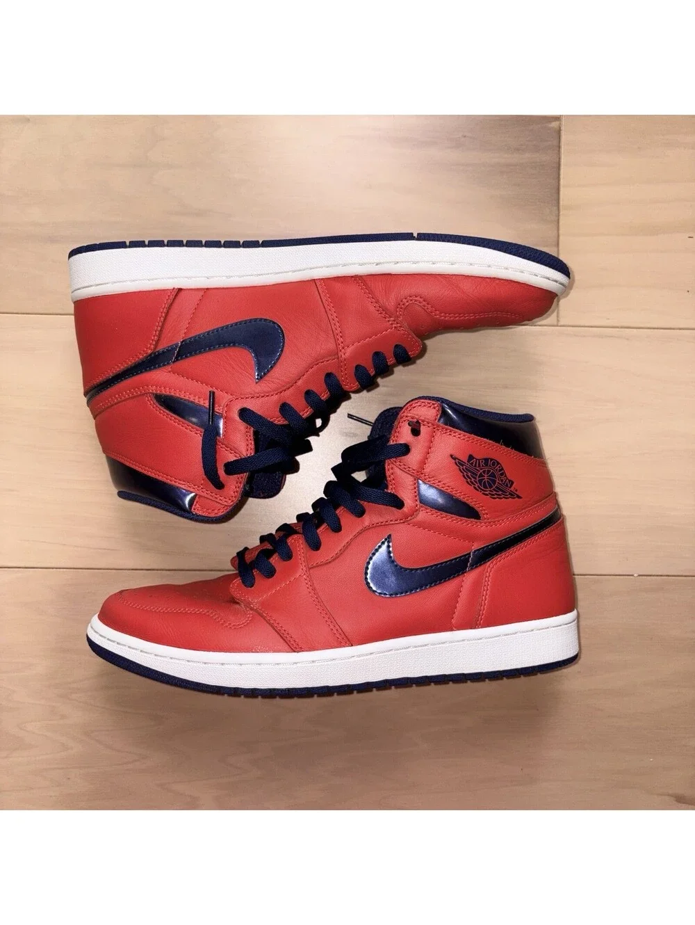 Nike Air Jordan 1 Retro High OG David Letterman Red Navy Men’s Size 12